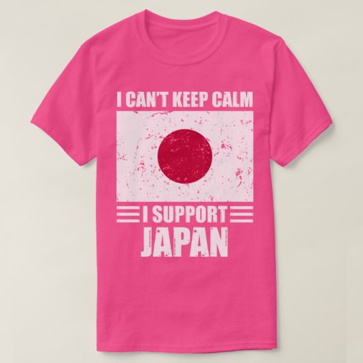 Ik kan niet rustig blijven... ik steun het japan F T-shirt (Design voorkant)