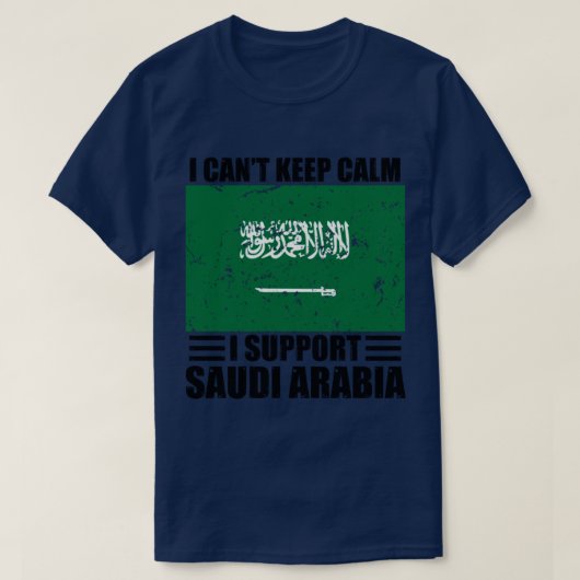 Ik kan niet rustig blijven... ik steun saudi-arabi t-shirt (Design voorkant)