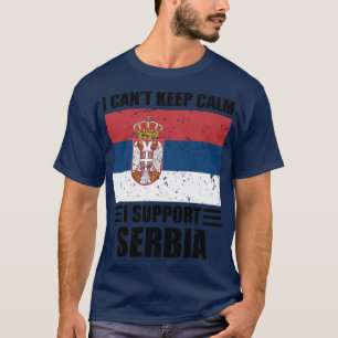 Ik kan niet rustig blijven... ik steun servië Foot T-shirt
