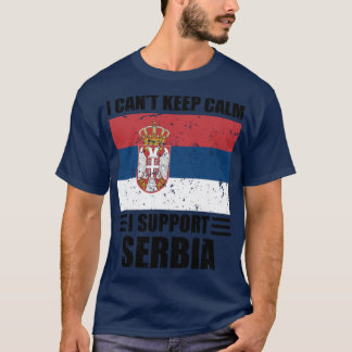 Ik kan niet rustig blijven... ik steun servië Foot T-shirt