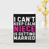 Ik kan niet rustig blijven, mijn nichtje gaat trou kaart (Gele Bloem)