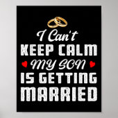 Ik kan niet rustig blijven, mijn zoon gaat trouwen poster (Voorkant)