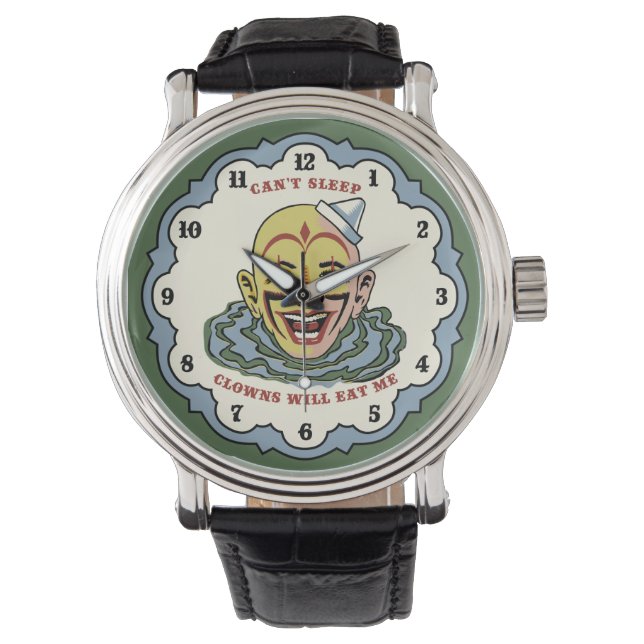 Ik kan niet slapen clowns zullen me opeten horloge (Voorkant)