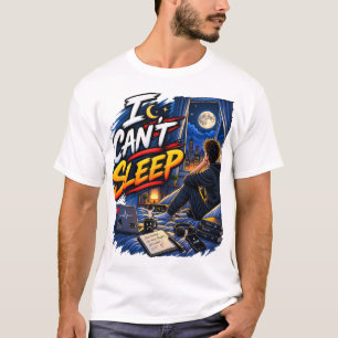 Ik Kan Niet Slapen – Laat Nachtelijke Gedachten T-shirt