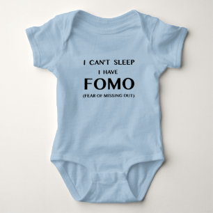 Ik kan niet slapen met FOMO Baby-badpak Romper