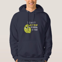 Ik kan niet stoppen aan je te denken, bewerkbaar hoodie