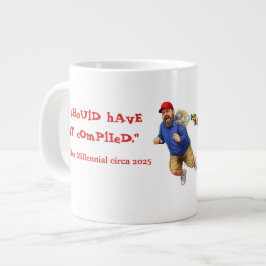 Ik kan niet stoppen met plassen! grote koffiekop