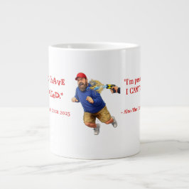 Ik kan niet stoppen met plassen! grote koffiekop