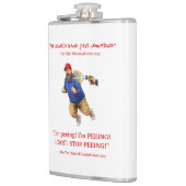 Ik kan niet stoppen met plassen! heupfles (Links)