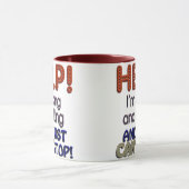 Ik kan niet stoppen met praten mok (Midden)