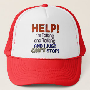 Ik kan niet stoppen met praten trucker pet