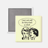 Ik kan niet wachten magneet (Voorkant / Achterkant)