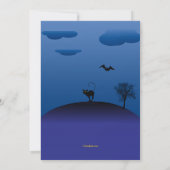 Ik kan niet wachten om je Halloween uitnodiging te (Achterkant)