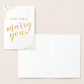 Ik kan niet wachten om je te trouwen. folie kaarten (Display)