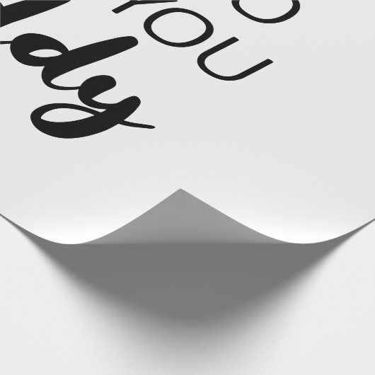 Ik kan niet wachten om je vader te ontmoeten. cadeaupapier (Hoek)