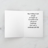 IK KAN NIET WACHTEN OM "MET JOU" TE VIEREN FEESTDAGEN KAART (Binnen)