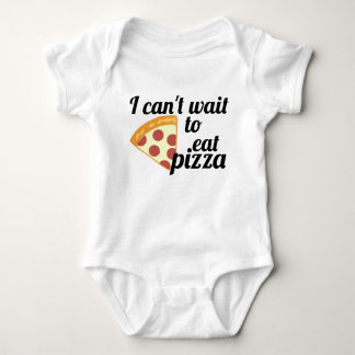 Ik kan niet wachten om pizza te eten romper