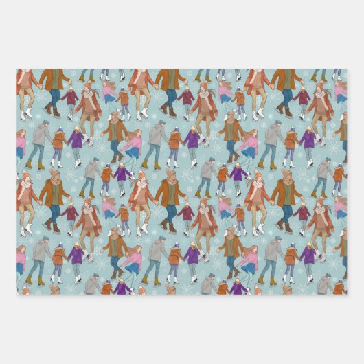 Ik kan niet wachten tot het Schaats Inpakpapier Vel (Voorkant)