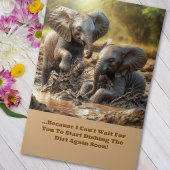 Ik kan niet wachten tot je begint met het afmaken  kaart