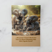 Ik kan niet wachten tot je begint met het afmaken  kaart (Binnen)