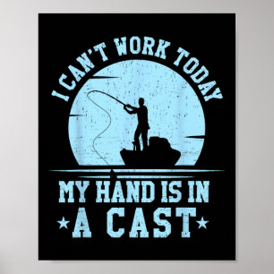 Ik kan niet werken vandaag mijn arm is in een gego poster