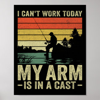 Ik kan niet werken vandaag mijn arm is in een Gevi Poster