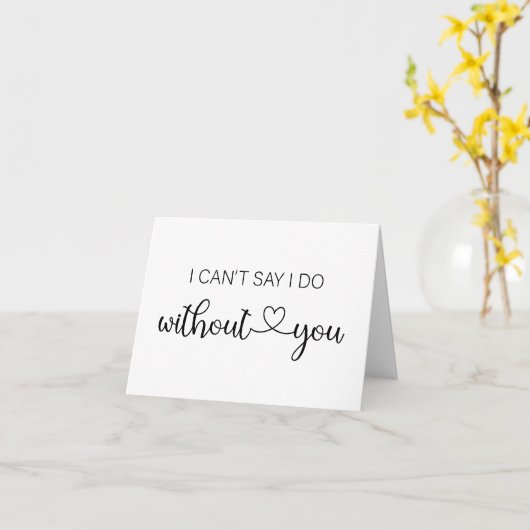 Ik kan niet zeggen dat ik dat doe zonder je gevouw kaart (Gele Bloem)