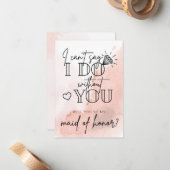 Ik kan niet zeggen dat ik het doe zonder dat je ee notitiekaartje (Voorkant / Achterkant in situ)