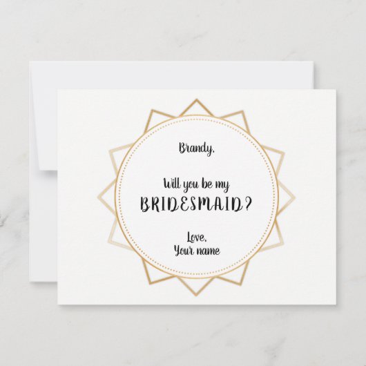 Ik kan niet zeggen dat ik het doe zonder je bruids kaart (Achterkant)