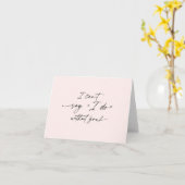 Ik kan niet zeggen dat ik het zonder jou doe, Brid Kaart (Gele Bloem)