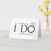 Ik kan niet zeggen dat ik het zonder jou doe kaart (Gele Bloem)