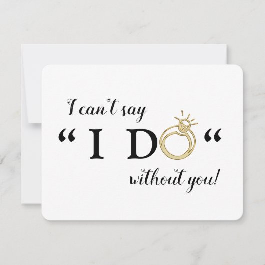 Ik kan niet zeggen dat ik het zonder jou kan | Bru Kaart (Voorkant)