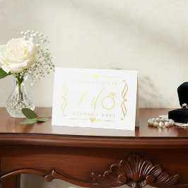 Ik kan niet zeggen dat ik je niet mis | Goud Folie Kaarten