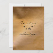 Ik kan niet zeggen dat ik zonder jou doe kaart (Voorkant)