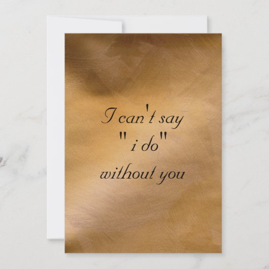 Ik kan niet zeggen dat ik zonder jou doe kaart (Voorkant)