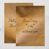 Ik kan niet zeggen dat ik zonder jou doe kaart (Voorkant / Achterkant)