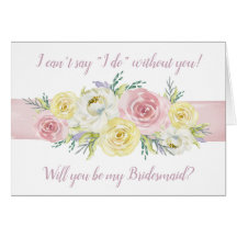 Ik kan niet zeggen: "Ik doe" zonder jou! Floral Br