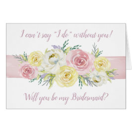 Ik kan niet zeggen: "Ik doe" zonder jou! Floral Br