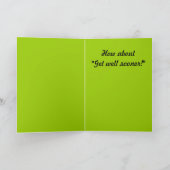 Ik kan niet zeggen: "Word snel beter." Kaart (Binnen)