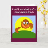Ik kan niet zien waar je over klaagt kaart (Gele Bloem)