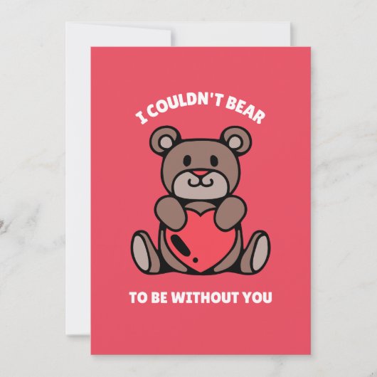 Ik kan niet zonder jou kaart (Voorkant)