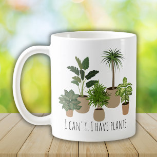 Ik Kan Niet Zonder Planten Groen Botanische Humor Koffiemok