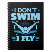 Ik kan niet zwemmen met vlinder. notitieboek (Voorkant)