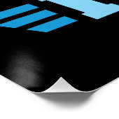 Ik kan niet zwemmen met vlinder. perfect poster (Hoek)