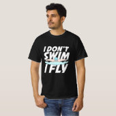 Ik kan niet zwemmen. t-shirt (Voorkant volledig)