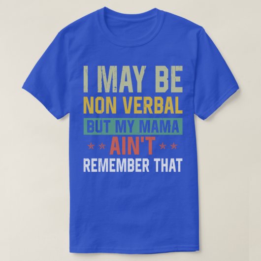Ik kan non-verbaal non-verbaal autisme sensibilise t-shirt (Design voorkant)