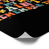 Ik kan non-verbyl autisme bewustzijn vrouw zijn poster (Hoek)