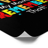 Ik kan non-verbyl autisme moeder Kinder jeugd auti Poster (Hoek)