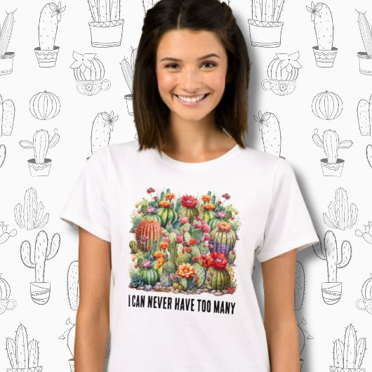 Ik kan nooit te veel bloeiende cactussen hebben t-shirt
