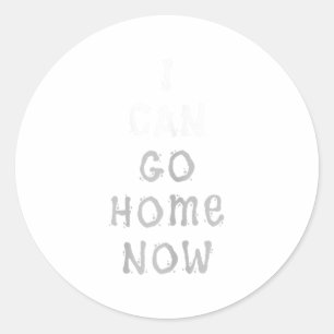 Ik kan nu naar huis Gym Dames Workout Motivatie Ronde Sticker